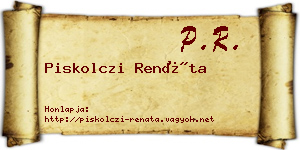 Piskolczi Renáta névjegykártya
